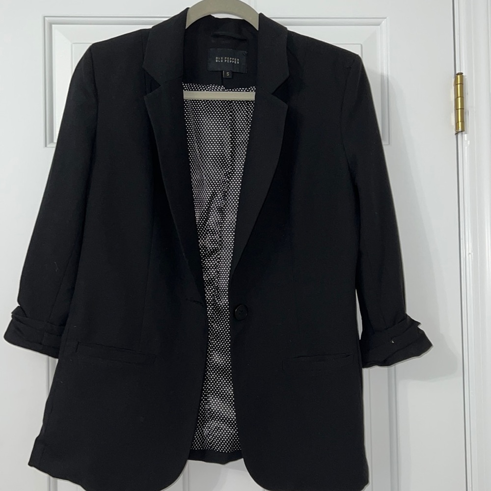 Blu Pepper Women’s S Black Blazer